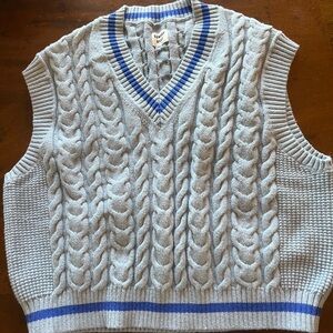 Aritzia Sunday Best Blue Sweater Vest